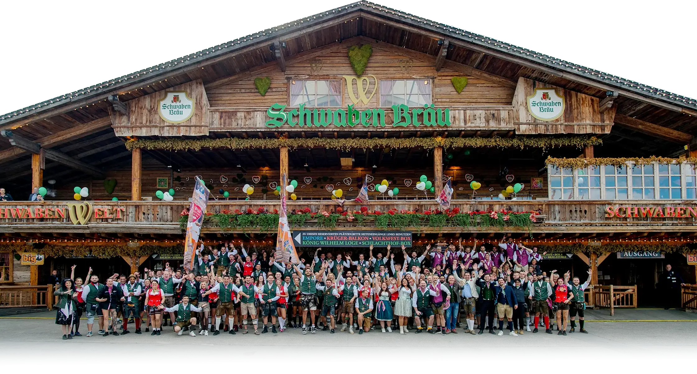 Das Festzelt auf dem Wasen